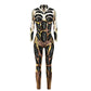 Robot Punk Jumpsuit Catsuit Sexy Female Women Cosplay Costume Skeleton Cyberpunk Steampunk Zentai Suit Halloween Bodysuit ShedPoundsPortal