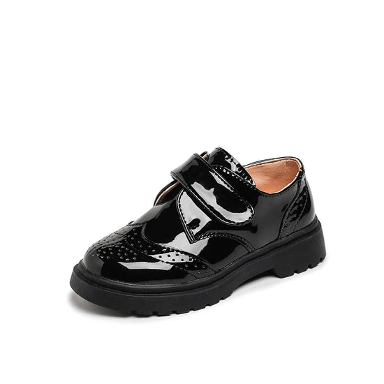 Children Loafers for Boys 2025 Spring New Britain Classic Black Versat