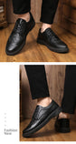 Leather Shoes for Men Luxury High Quality Brogue Shoes comfortable Soft Sole Men&