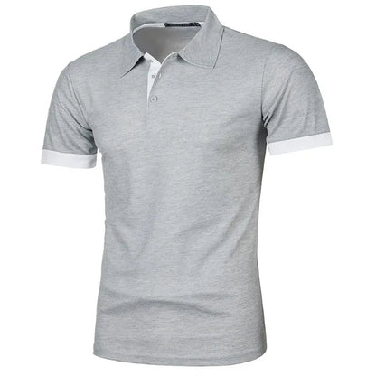New Mens Short Sleeve Polo Shirt Solid Color Streetwear Lightweight Lapel Tshirts for Men Summer Jogging Sport Tops ShedPoundsPortal