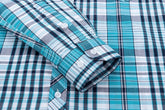 New Cotton Plaid Shirts For Man Long Sleeve Single Pocket Regular Fit Soft Easy Care Classic Dress Casual Shirts Man Clothing ShedPoundsPortal
