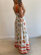 Women s Long Cami Dress Floral Leopard Print Sleeveless Square Neck Backless A-Line Ric Rac Dress