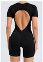 Short Jumpsuit Gym Clothes For Women Sportswear Fitness Overalls Backless Scrunch Booty Yoga Suit Sports Set Outfit ShedPoundsPortal