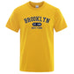 Brooklyn Est.1998 New York Letter T Shirts Man Casual Crewneck Streetwear Breathable Fashion Summer Tops Cotton Loose T-Shirts ShedPoundsPortal