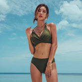 Summer Sexy Swimming Two-Piece Suits for Women High Waist Bikini Set Push Up Bikinis Swimsuits Female Beachwear Bathing Swimwear ShedPoundsPortal