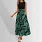 Elegant Long Printed Dress Women&