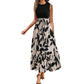 Elegant Long Printed Dress Women&
