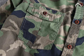 Male Single Breasted Shirts Turn Down Collar Long Sleeve Cardigan Men Shirt Loose Button Safari Style Slight Strech Print ShedPoundsPortal