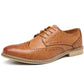 Mens Comfortable Dress Shoes New Leather Brogue Mens Flats Casual British Style Men Oxfords Fashion Formal Shoes Wedding Shoes