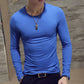 1pcs Spring Autumn Men Long Sleeve T Shirt Mens Thin Solid Casual T-shirts Classic Clothes Men&
