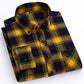 plus size 8XL100%cotton sanding long-sleeve shirts for men slim fit casual plain shirt soft palid tops designer elegant clothes