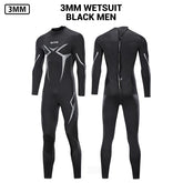 Men Wetsuit 3mm Neoprene Surfing Scuba Diving Snorkeling Swimming Body Suit Wet Suit Surf Kitesurf  Clothes Equipment ShedPoundsPortal