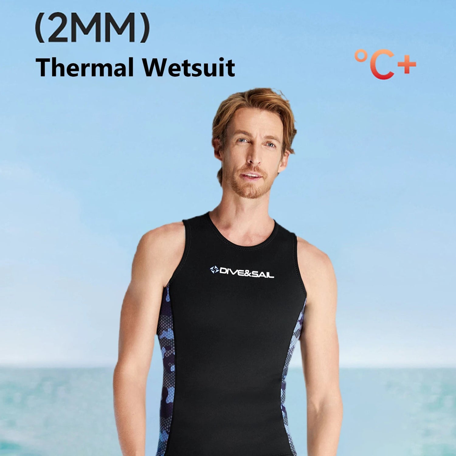 Men Wetsuit Vest Surfing  Water Sports Swimsui Vest Diving Sleeveless Vest for Canoeing Swimming Men Swimsui Vest ShedPoundsPortal