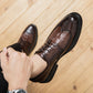 Men Pointed Wedding Formal Oxford Shoes Crocodile pattern Black brown Casual Platform Homecoming Dress Footwear 38-46