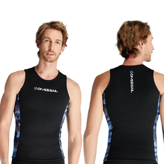 Men Wetsuit Vest Surfing  Water Sports Swimsui Vest Diving Sleeveless Vest for Canoeing Swimming Men Swimsui Vest ShedPoundsPortal