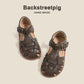 Children Sandals Unisex Kids Fashion Rome Braid Geniune Leather Sandal