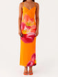 Women s Elegant Floral Print Sleeveless Maxi Dress with  Fit Spaghetti Straps for Summer Beach Party