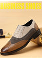 Luxury Men Dress Shoes Retro Brogue Shoes for Men Comfortable Business Casual Footwear High Quality Men Party Wedding Shoes 2025