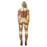 Popular Halloween Jumpsuit Sexy Print Cos Futuristic Clothing Tight Jumpsuit Wholesale Women Clothes Rompers Womens Combinaison ShedPoundsPortal