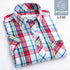 2025 Summer Cotton Plaid Short Sleeve Shirts For Men Plus Size Regular Fit Classic Young  England  Style Shirts Man&