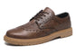 Leather Shoes for Men Luxury High Quality Brogue Shoes comfortable Soft Sole Men&