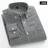 Casual Long-sleeve Shirts for Men Slim Fit Plain Shirt 100%cotton Plaid Striped Tops Soft Designer Fashion Korean Trends Clothes ShedPoundsPortal