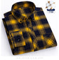 plus size 8XL100%cotton sanding long-sleeve shirts for men slim fit casual plain shirt soft palid tops designer elegant clothes