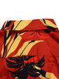 Elegant lapel print single breasted Waist tie long sleeved dress for spring and autumn women&