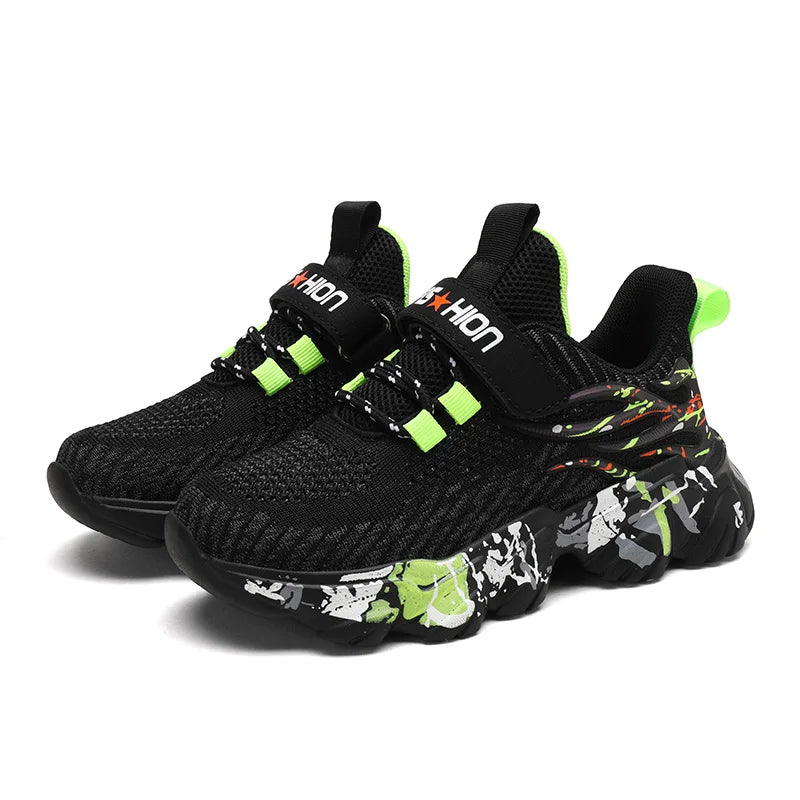 Children Fashion Breathable Stripe Design for Training, Running & Spor