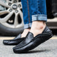 Summer Fashion Men Loafers Italian Casual Luxury Brand Men Shoes Genuine Leather Moccasins Light Breathable Slip on Boat Shoes