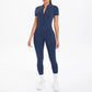 Sexy Backless Bodycon Scrunch Jumpsuit Raises Butt Women Dance Fitness Overalls Push Up  With Chest Cushion Yoga Sport Jump Suit ShedPoundsPortal